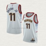 Camiseta Bruce Brown JR. NO 11 Denver Nuggets Ciudad 2022-23 Blanco