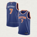 Camiseta Carmelo Anthony NO 7 New York Knicks Icon Azul