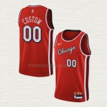 Camiseta Chicago Bulls Personalizada Ciudad 2021-22 Rojo