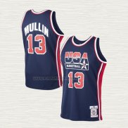 Camiseta Chris Mullin NO 13 USA 1992 Azul