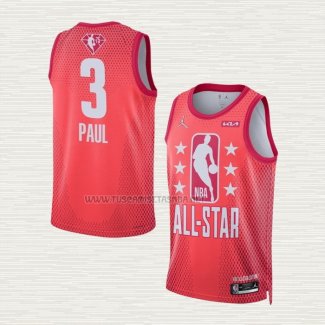 Camiseta Chris Paul NO 3 Phoenix Suns All Star 2022 Granate