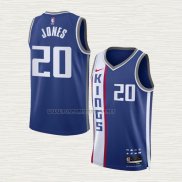 Camiseta Colby Jones NO 20 Sacramento Kings Ciudad 2023-24 Azul