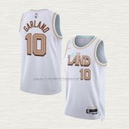 Camiseta Darius Garland NO 10 Cleveland Cavaliers Ciudad 2022-23 Blanco