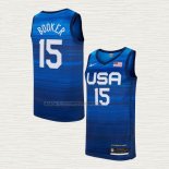 Camiseta Devin Booker NO 15 USA 2021 Azul