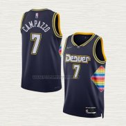 Camiseta Facundo Campazzo NO 7 Denver Nuggets Ciudad 2021-22 Azul