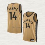 Camiseta Garrett Temple NO 14 Toronto Raptors Ciudad 2023-24 Oro