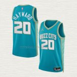 Camiseta Gordon Hayward NO 20 Charlotte Hornets Ciudad 2023-24 Verde