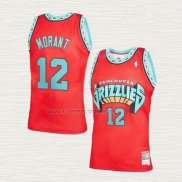 Camiseta Ja Morant NO 12 Memphis Grizzlies Mitchell & Ness 1998-99 Rojo