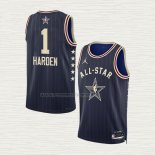 Camiseta James Harden NO 1 Los Angeles Clippers All Star 2024 Azul