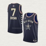 Camiseta Jaylen Brown NO 7 Boston Celtics All Star 2024 Azul