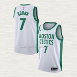 Camiseta Jaylen Brown NO 7 Boston Celtics Ciudad 2020-21 Blanco