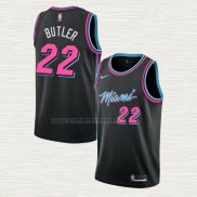Camiseta Jimmy Butler NO 22 Miami Heat Ciudad 2018-19 Negro
