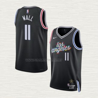 Camiseta John Wall NO 11 Los Angeles Clippers Ciudad 2022-23 Negro