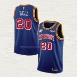 Camiseta Jordan Bell NO 20 Golden State Warriors 75th Anniversary Azul