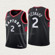 Camiseta Kawhi Leonard NO 2 Nino Toronto Raptors Statement 2018 Negro