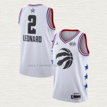 Camiseta Kawhi Leonard NO 2 Toronto Raptors All Star 2019 Blanco