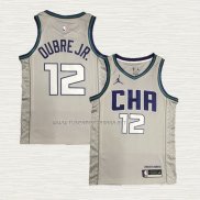 Camiseta Kelly Oubre JR. NO 12 Charlotte Hornets Ciudad Edition Gris