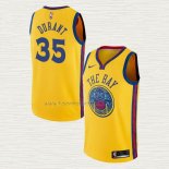 Camiseta Kevin Durant NO 35 Golden State Warriors Ciudad Amarillo