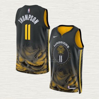 Camiseta Klay Thompson NO 11 Golden State Warriors Ciudad 2022-23 Negro