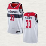 Camiseta Kyle Kuzma NO 33 Washington Wizards Association 2020-21 Blanco