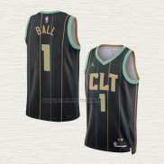 Camiseta LaMelo Ball NO 1 Charlotte Hornets Ciudad 2022-23 Negro