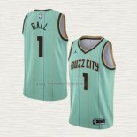 Camiseta LaMelo Ball NO 1 Charlotte Hornets Ciudad Verde