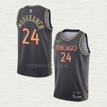 Camiseta Lauri Markkanen NO 24 Chicago Bulls Ciudad 2020-21 Gris