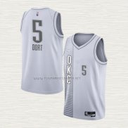 Camiseta Luguentz Dort NO 5 Oklahoma City Thunder Ciudad 2021-22 Blanco