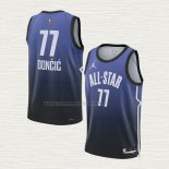 Camiseta Luka Doncic NO 77 Dallas Mavericks All Star 2023 Azul