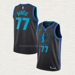 Camiseta Luka Doncic NO 77 Dallas Mavericks Ciudad 2018-19 Azul