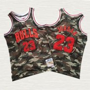 Camiseta Michael Jordan NO 23 Chicago Bulls Hardwood Verde