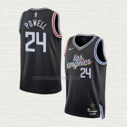 Camiseta Norman Powell NO 24 Los Angeles Clippers Ciudad 2022-23 Negro