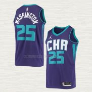 Camiseta P.J. Washington NO 25 Charlotte Hornets Statement 2020-21 Violeta