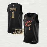 Camiseta Rajon Rondo NO 1 Cleveland Cavaliers Statement 2022-23 Negro