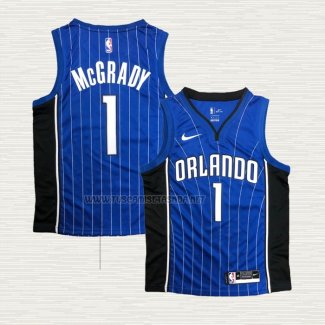 Camiseta Tracy McGrady NO 1 Orlando Magic Association Azul