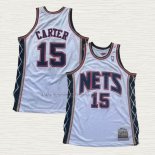 Camiseta Vince Carter NO 15 Brooklyn Nets Mitchell & Ness 2006-07 Blanco