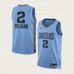 Camiseta Xavier Tillman NO 2 Memphis Grizzlies Statement 2022-23 Azul