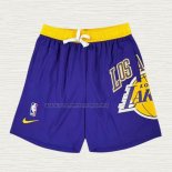 Pantalone Los Angeles Lakers Just Don Big Logo Violeta