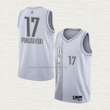 Camiseta Aleksej Pokusevski NO 17 Oklahoma City Thunder Ciudad 2021-22 Blanco