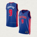 Camiseta Ausar Thompson NO 9 Detroit Pistons Icon Azul