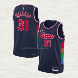 Camiseta Ben Paul Millsap NO 31 Philadelphia 76ers Ciudad 2021-22 Azul