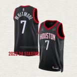Camiseta Cam Whitmore NO 7 Houston Rockets Statement 2023-24 Negro