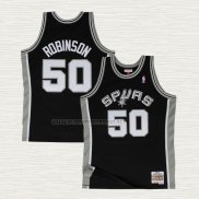 Camiseta David Robinson NO 50 San Antonio Spurs Mitchell & Ness Negro