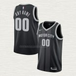 Camiseta Detroit Pistons Personalizada Ciudad 2018-19 Negro