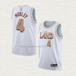 Camiseta Evan Mobley NO 4 Cleveland Cavaliers Ciudad 2022-23 Blanco