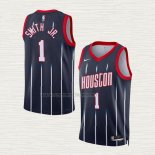 Camiseta Jabari Smith JR. NO 1 Houston Rockets Ciudad 2022-23 Negro