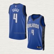 Camiseta Jalen Suggs NO 4 Orlando Magic Statement 2022-23 Azul