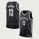 Camiseta James Harden NO 13 Brooklyn Nets Icon 2021-22 Negro