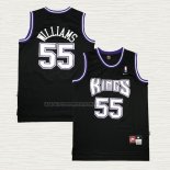Camiseta Jason Williams NO 55 Sacramento Kings Retro Negro