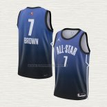 Camiseta Jaylen Brown NO 7 Boston Celtics All Star 2023 Azul